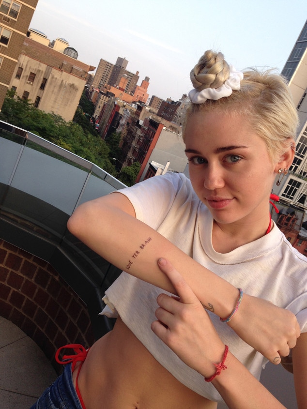 Exclusive! All the Details & Pics of Miley's New Tattoos! E! Online UK